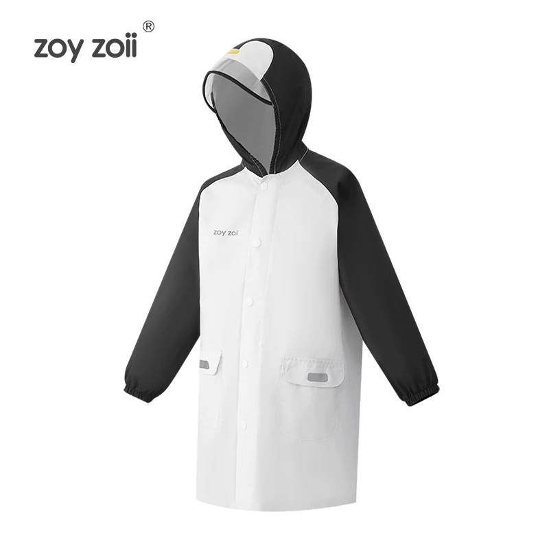 Zoyzoii Pvc Fashion Cartoon Children's Raincoat Kids Rain Jacket School Thick Poncho Waterproof Raincoat for Kids