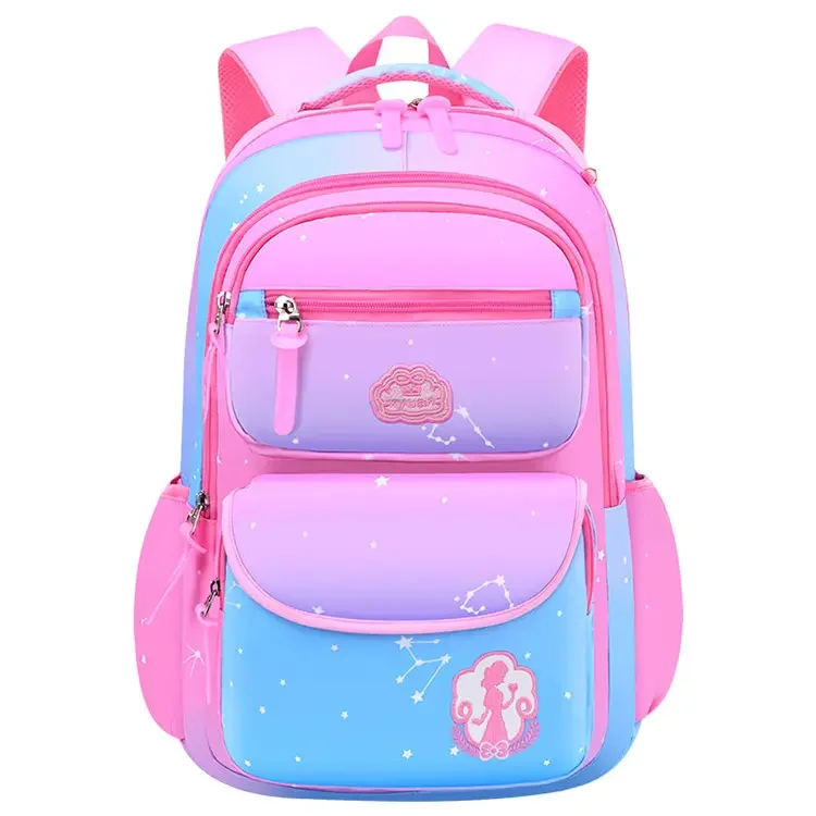 2023 Factory Wholesale Direct Sales Cute Kids School Book Bag  Pink Children Girls School Bags With Custom Logo