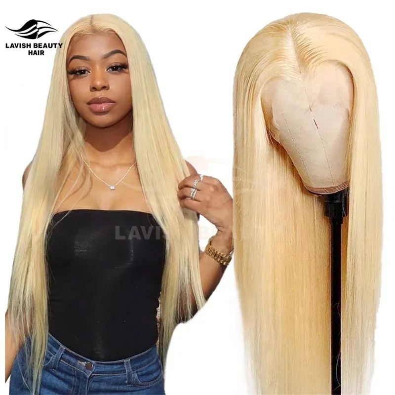 Lavishbeauty 613 Blonde HD Lace Front Wigs Human Hair 13x4 Lace Front Wigs Human Hair Pre Plucked with Baby Hair 150% Density