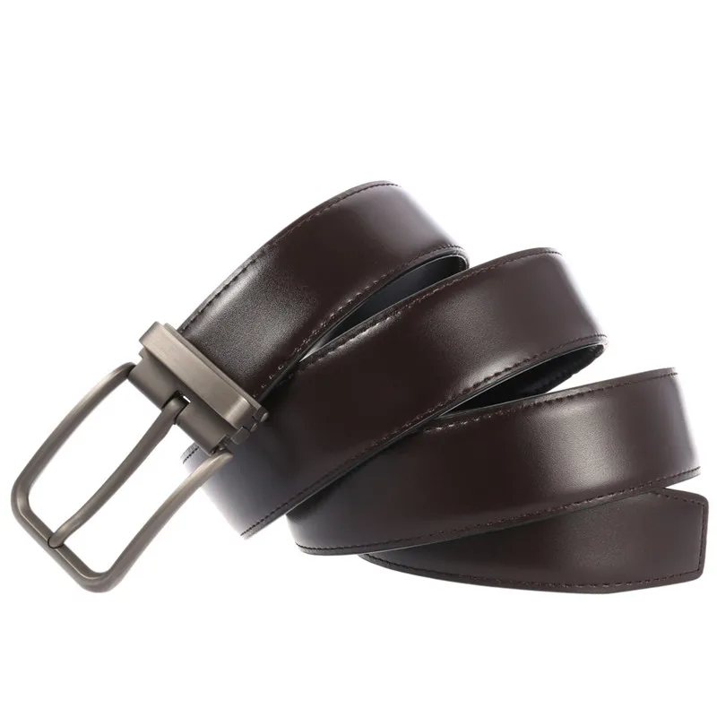 Классический мужской ремень LQbelt с пряжкой с язычком, ремни из натуральной кожи для мужчин, черный, коричневый, оптовая продажа, OEM, заводской логотип на заказ
