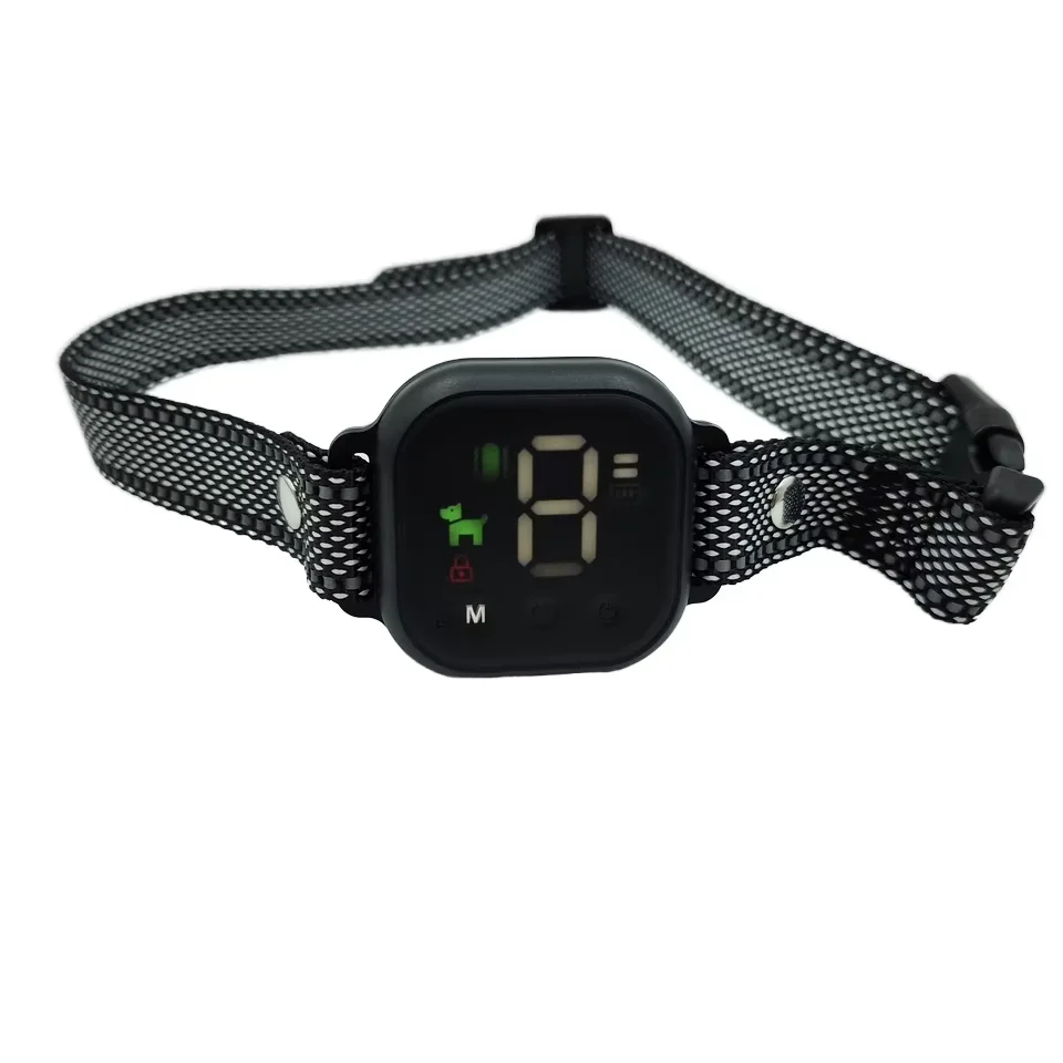 Colorful Touchscreen Bark Control Dog Training Collar with Sound Sensor Anti-Shock Vibration Features
