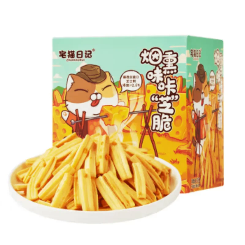 Zhaimaoriji 60g Hot Selling Exotic Snacks Fast Food Cheese Sticks