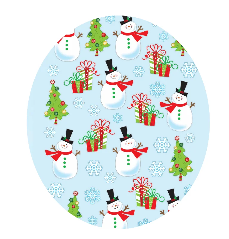 Wholesale Price Christmas Decoration Sticker Snowflakes Claus Reindeer Snowman Xmas Sata Paper Sticker
