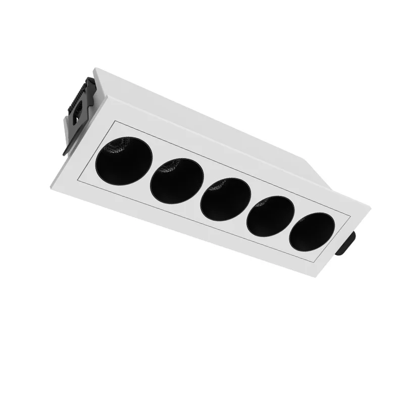 High Cri Lumen Low Ugr Linear Tube Library Gym Living Room Embedded Anti-Dazzle Led Grille Ceiling Light