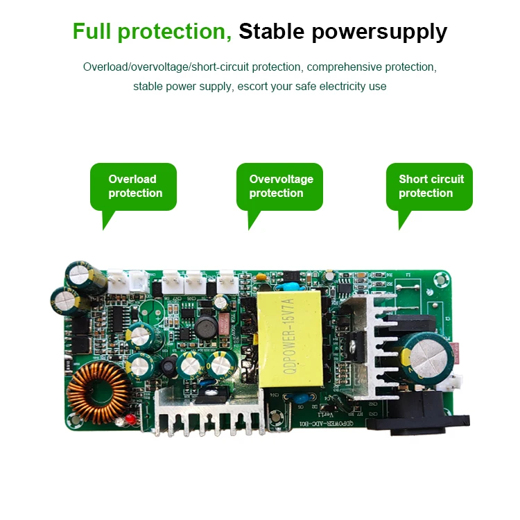 Hot 15V 7A 105W AC DC Switching Power Supply Single Power Supply Board For Amplifiers Speakers