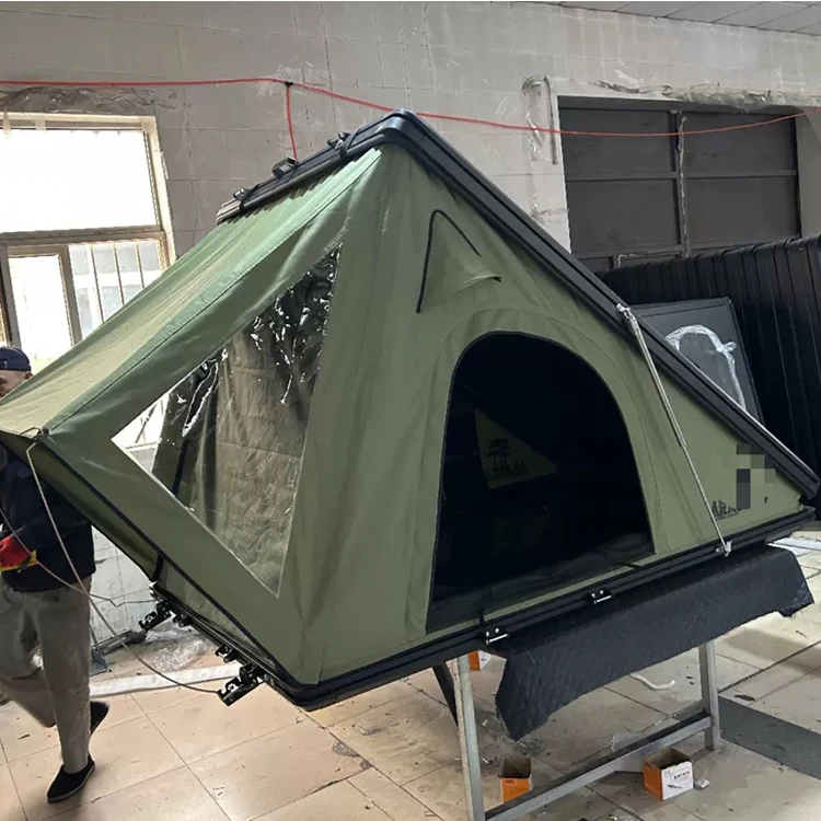 Arcadia 4x4 Aluminum Alloy Folding triangle Roof Top Tent Rooftop Tent Hard Shell For Car