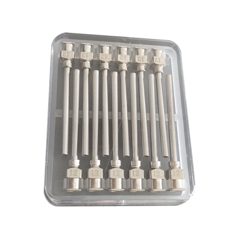 12G 1.5 Inch Metal Stainless Steel Glue Dispensing needle Adhesive blunt tips Dispensing fill needle  Blunt syringe metal needle