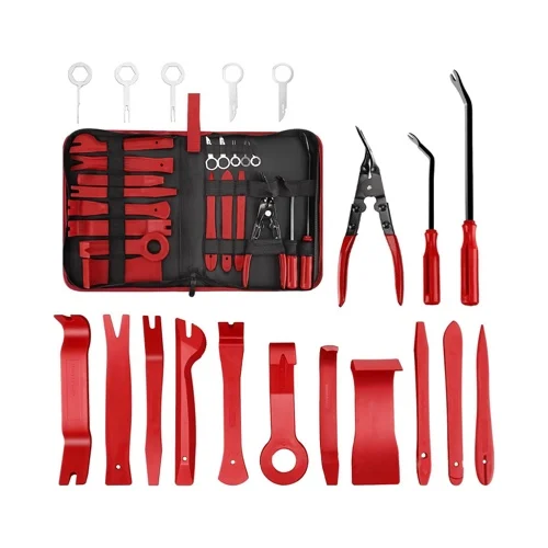 Auto Radio Audio Door Clip Panel Trim Removal Kits 19pcs Car Trim Removal Tool Kit With Storage Bag Trim Clips Removal Tools