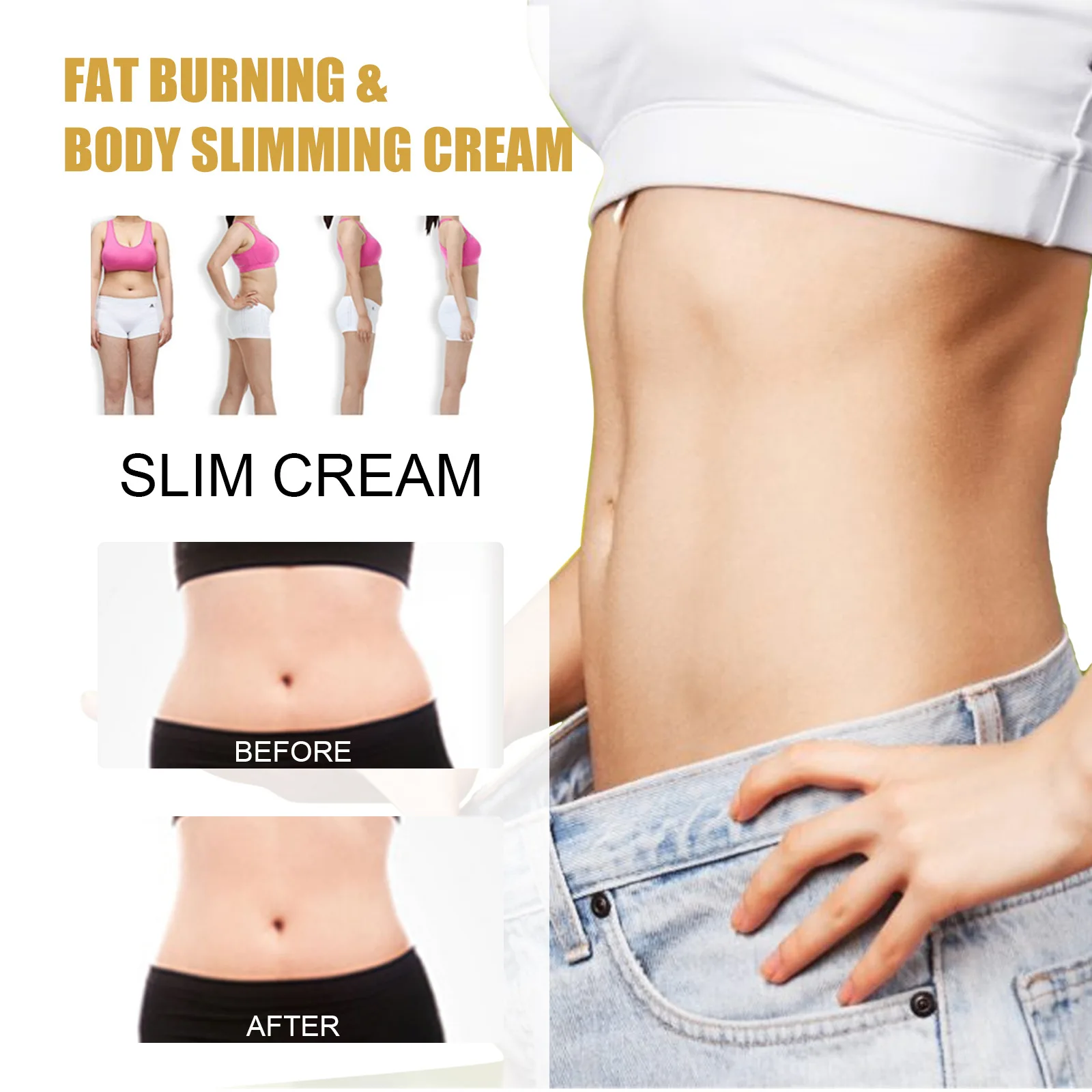 Wholesale Weight Loss For Tummy Face Body Belly Burn Fat Burning Shaping Waist Hot Slimming Cellulite Slim cream