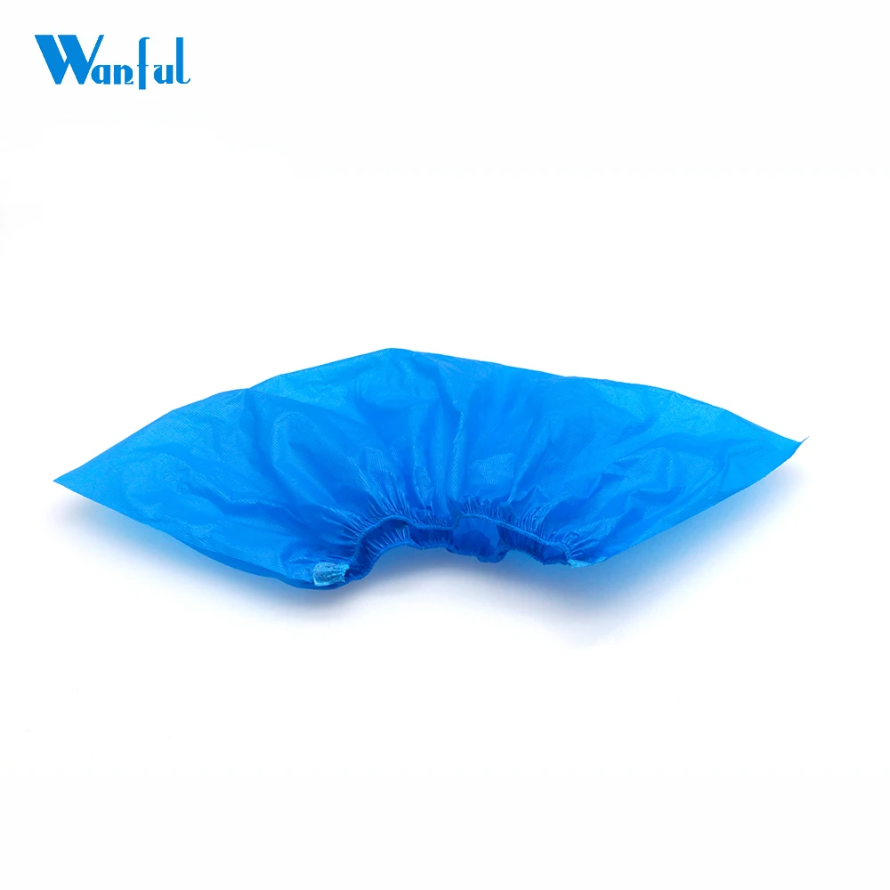 Wholesale OEM Industrial Cleanromm PE PP Nonwoven PVC CPE Shoe Covering Rain Waterproof Disposable Plastic Non Slip Shoe Cover