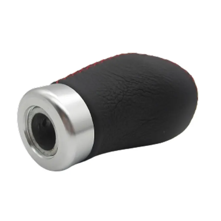 JADERUSUN Red Black Auto Parts Universal Car Accessories 5 Speed Manual shifter lever Leather Gear Shift Knobs