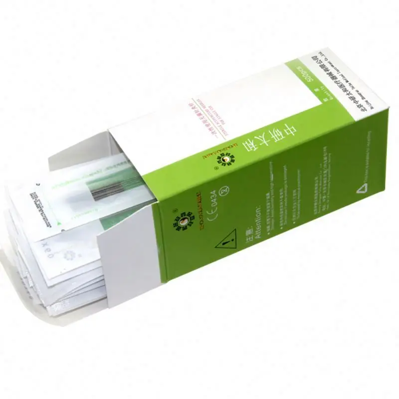 Chinese Traditional Acupuncture Needles Medical Grade Disposable Sterile Agujas Acupuntura Stainless Steel Handle