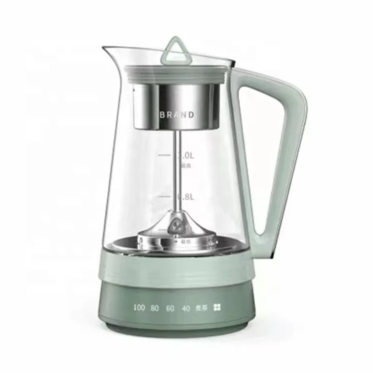 New Glass Tea Kettle, 1.0L Multi-function Cute Kettle with tea infuser/ Temperature control Tea Maker/ Glass Teapot