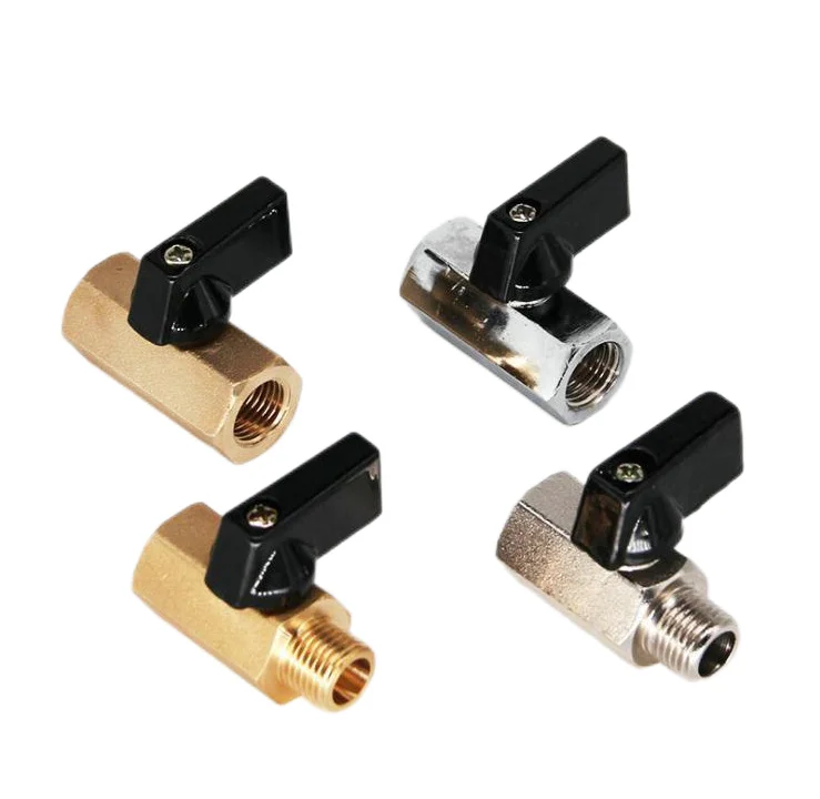 Wholesale Durable Polished Sandblasted Brass Mini Ball Valve Hex Ball Valve All Kinds Of Copper Ball Valve