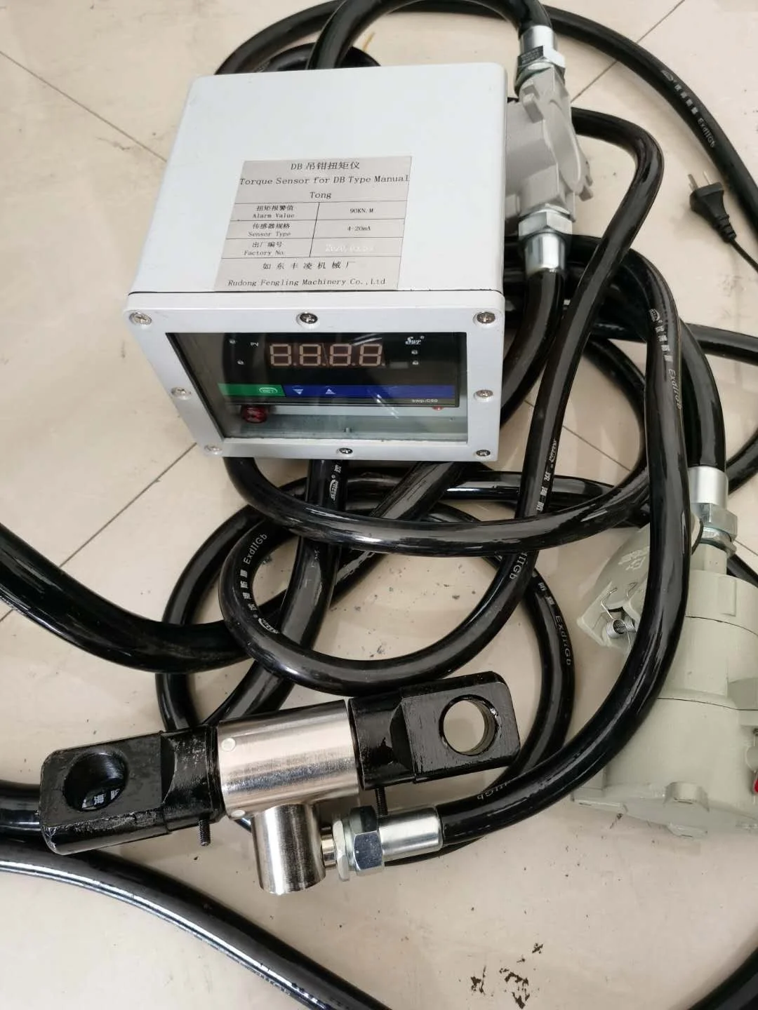 Hydraulic Power Tong Torque Sensor Gauge and Loading Tong Line & Torque Indicator System Manual Tong Steel High Provided