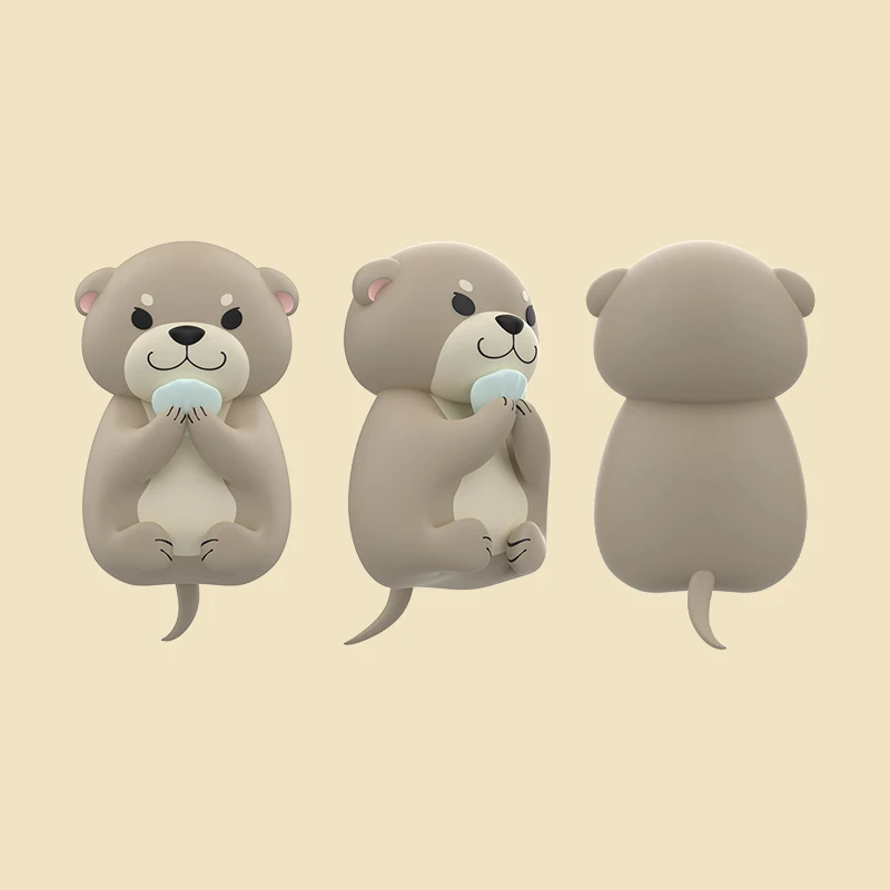 Wholesale Promotion Custom Breathing Otter Soft Stuffed Plush Sea Animal Sleeping Otter Custom Plush Toys