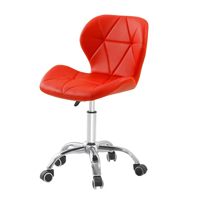 
Fabric Barber Chair with Wheels Hair Salon 