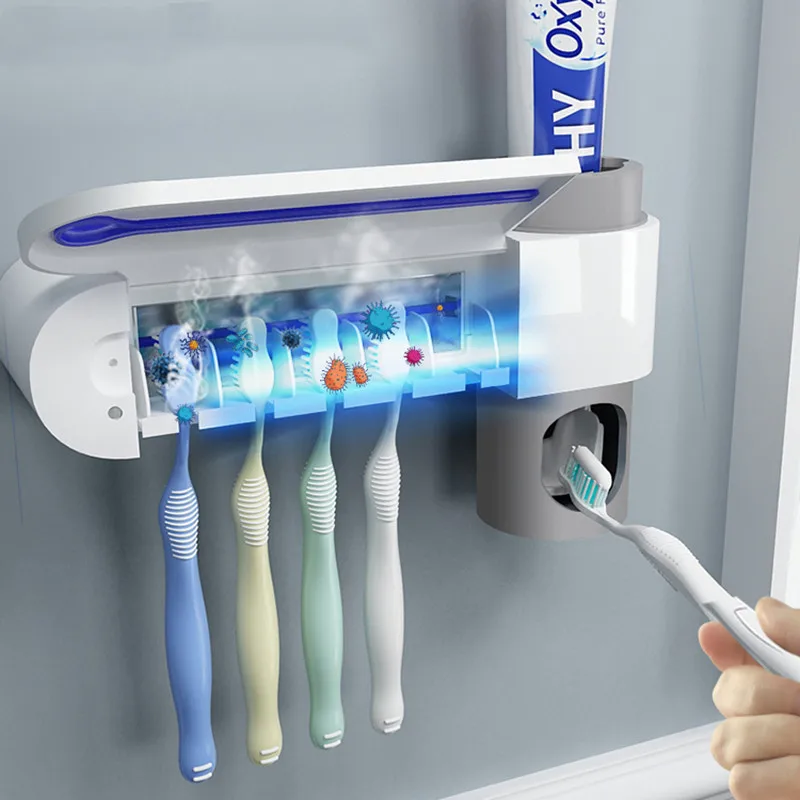
2020 New Automatic Toothpaste Dispenser Sterilize Home Cleaner Sterilize Bathroom Accessories Set 