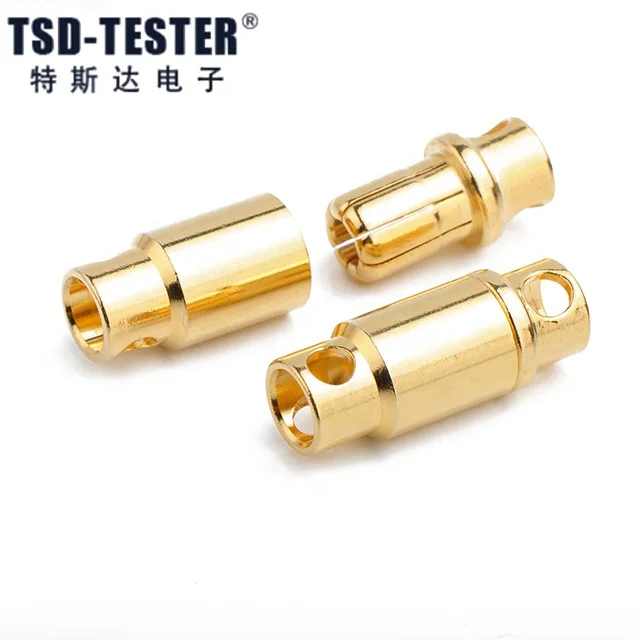 RC Banana Plug 2.0mm 3.0mm 3.5mm 4.0mm Bullet Female Male Connector 5.0mm 5.5mm 6mm 8mm Gold Plated Copper For RC ESC