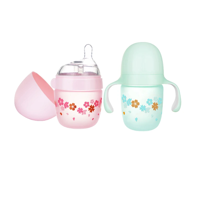 Hot Selling baby products glass baby bottle Designed Milk Feeding baby Glass Bottle for Newborns