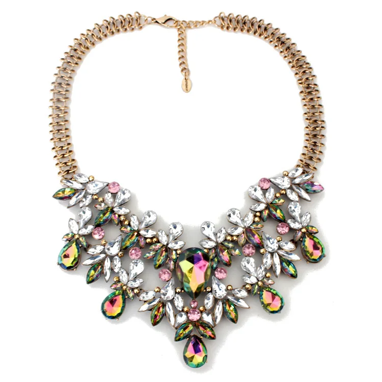 2019 crystal rhinestone necklace fashion statement necklace jewelry necklace