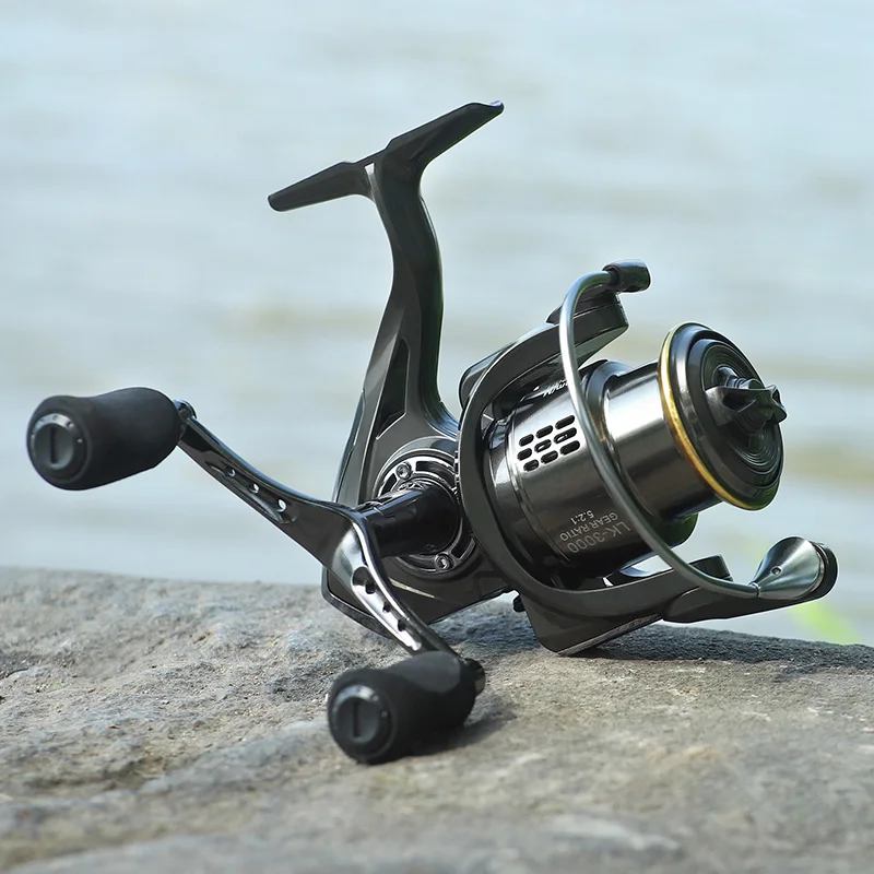 LINNHUE Reel Fishing LK1000-3000 single Double Grip 10KG Drag Spinning Reel Fishing Accessory Pesca Sea Fishing Reel
