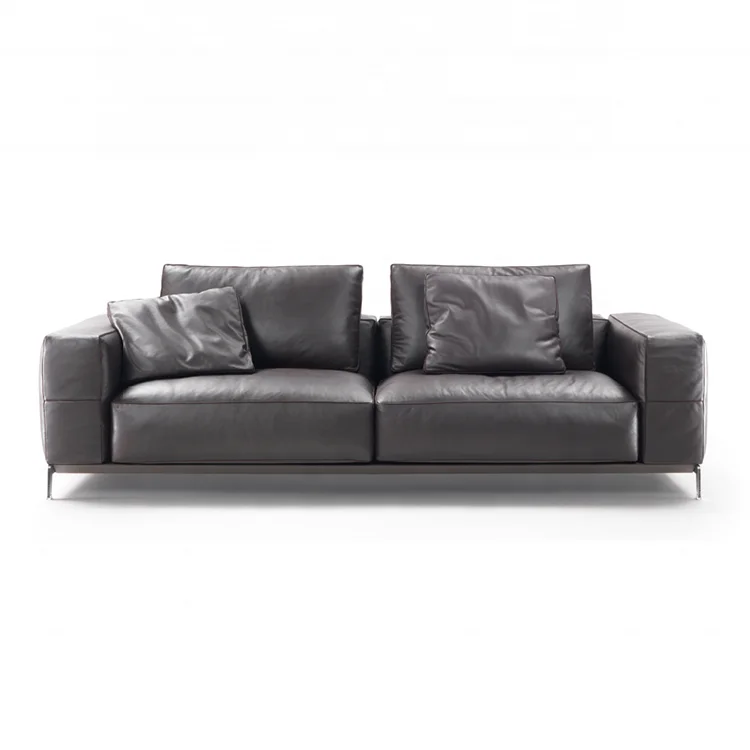 High quality leather sofa set furniture modern design couch living room sofas