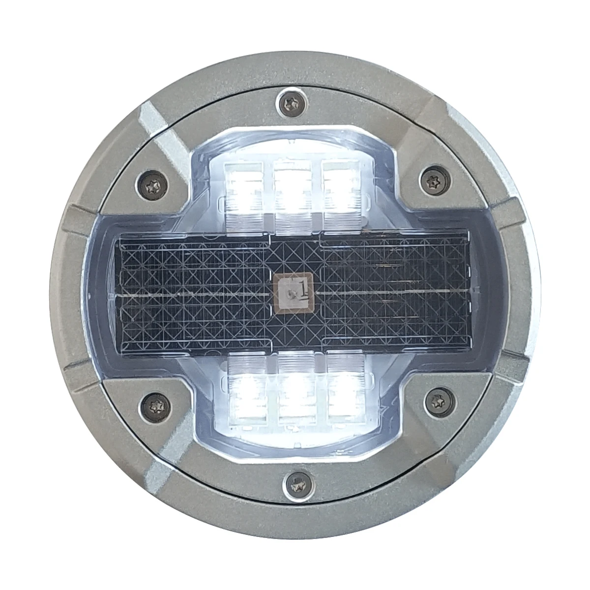 High Quality Waterproof IP68  Alloy Round Flashing Solar Road Stud  Aluminum LED Cat Eye Solar Road Studs Solar Pavement Markers