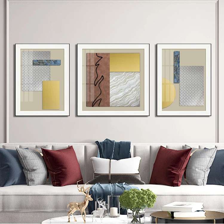 Factory Wholesale Hot Sale Home Decor Hotel Project Artwork Living Room Abstract Chinese Art Painting Carved Wood Art