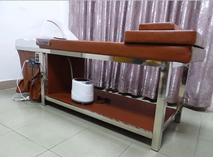Factory Separated Chinese Fumigable Hydrotherapy Circulating Shampoo Chair Auto Massage Multifunctional Shampoo Bed