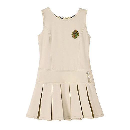Wholesale Custom School Dress Uniform for Girl Crew-Neck Pleated Skirt Costom Student Teacher School Uniform