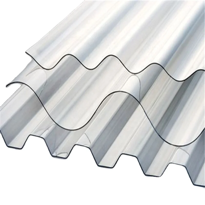 Custom design green blue transparent orange  polycarbonate corrugated roofing wave sheet