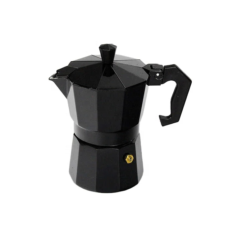 Classic Colored Aluminum Mocha Octagonal Pot Freshly Ground Coffee Powder Espresso Italian Hand Brewed Coffee Machine