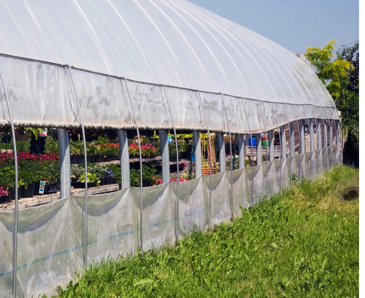 210gsm PE Transparent Leno Mesh Fabric Tarpaulin in clear Color