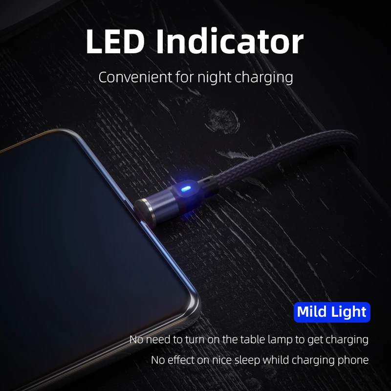 Melonboy 2021 Amazon Hot Selling Cellphone Accessories 1M 2M Magnetic USB Data Cable 3A Quick Charging USB C Cable Micro Charger