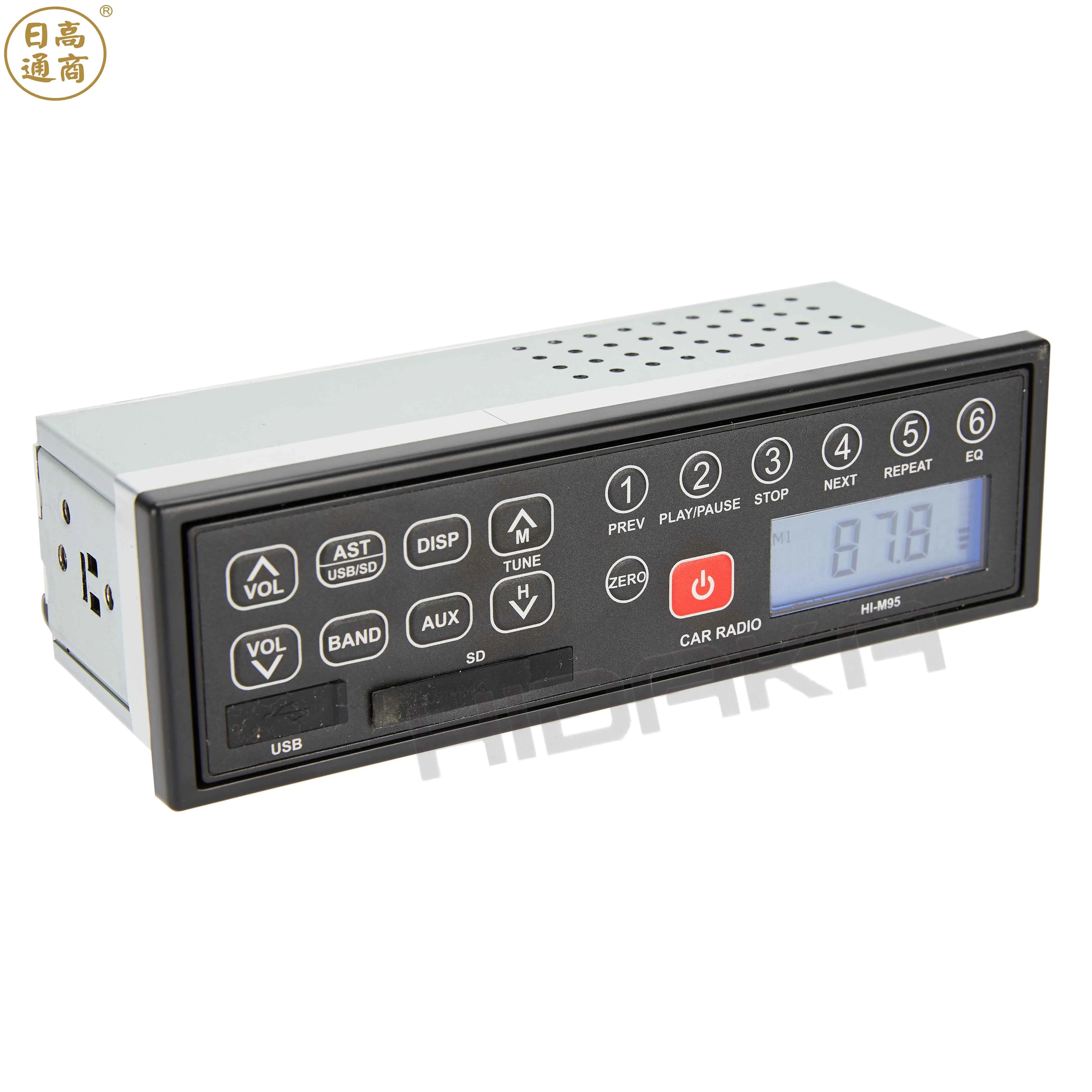 Hidaka HI-M95 Excavator Radio Truck parts am fm world band 12 volt with USB SD Input For Hitachi Kobelco CAT Komatsu etc.