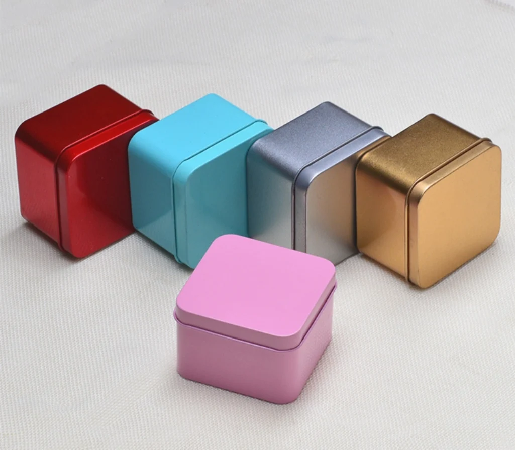 Chinese manufacturer eco-friendly rectangle empty cheap food grade square metal tinplate box tin cans for home
