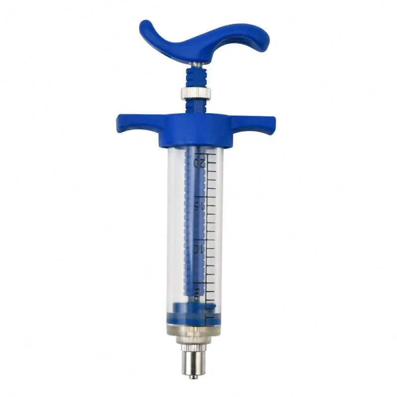 Регулируемый непрерывный ветеринарный шприц 20 мл пластиковые ветеринарные шприцы