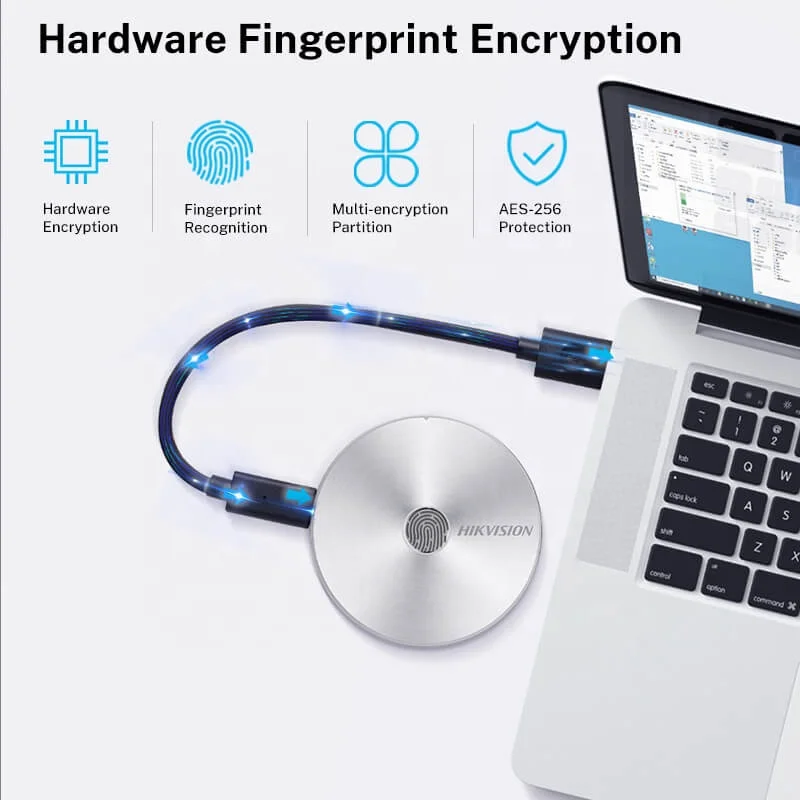 HITOSINO Fingerprint T100F Mini USB 3.1 Disk HD Hard Drive Solid State Disco Duro 2TB 512gb 256gb 128 1TB External Portable SSD