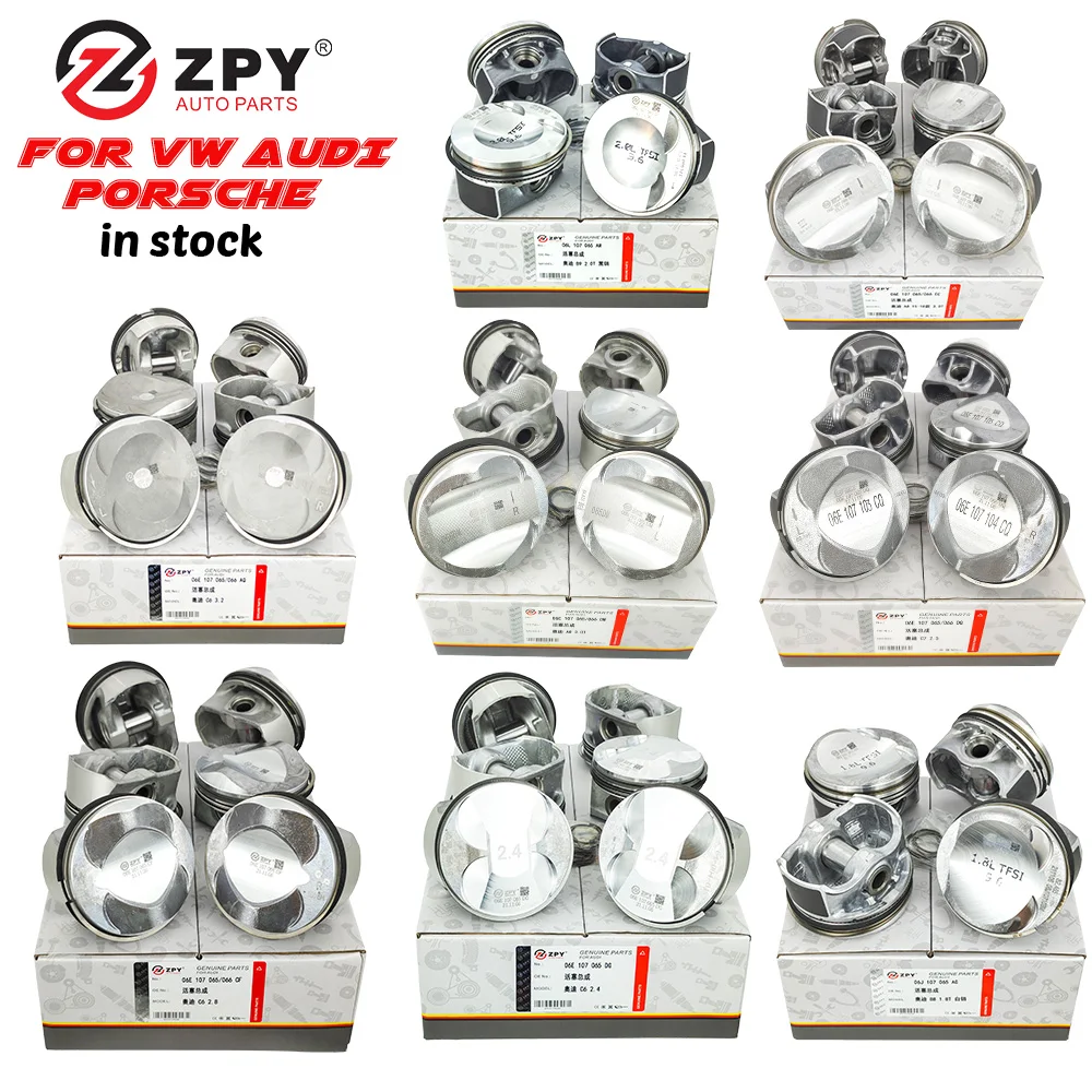 Stock High Performance Automotive Engine Piston 06J107065AH for VW Magotan CC Tiguan 2.0T Aluminum Alloy Auto Engine Systems STD