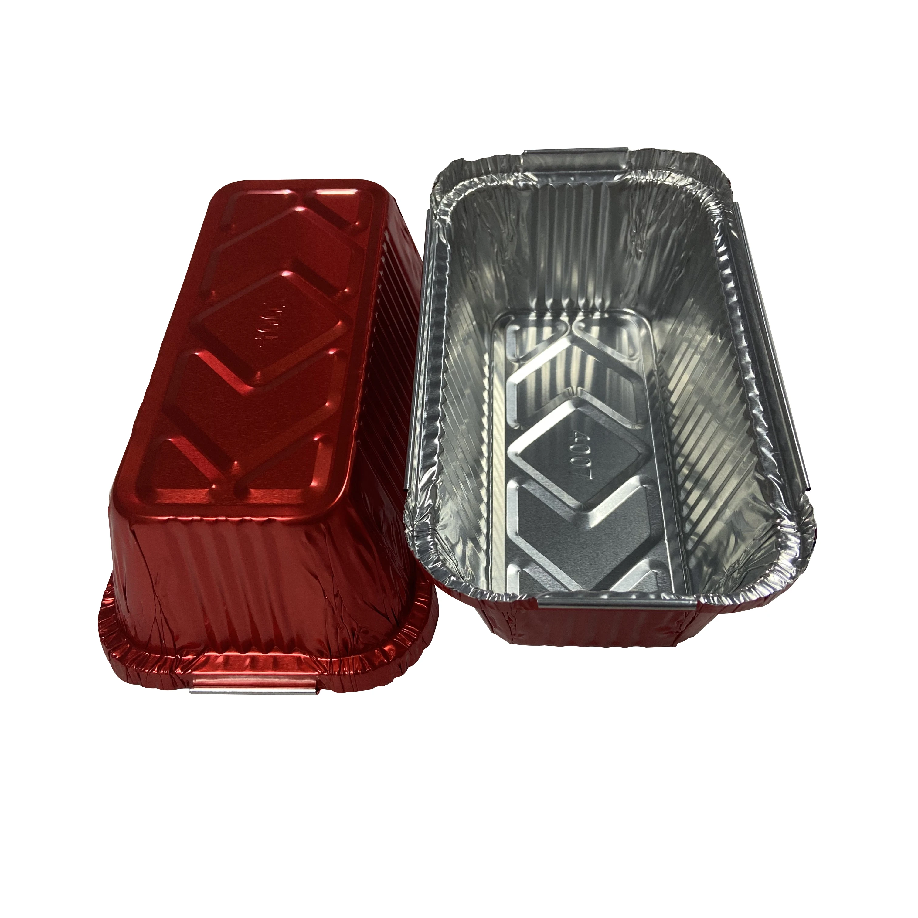 Hot selling multifunctional thermal insulation aluminum foil container aluminum foil takeaway food packages sizes container