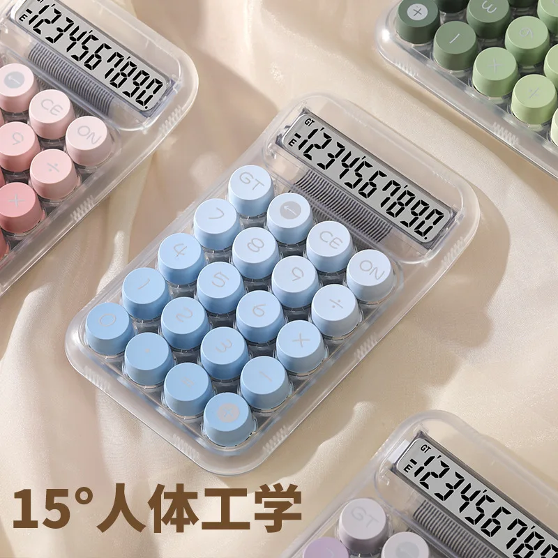 Scientific calculator 10 digits mini cute electronic calculator Advanced gradient colors office fancy stationery items