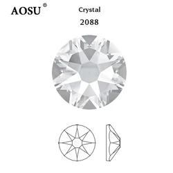 AOSU High Quality 16 Cut Facets SS16 SS20 SS30 AB Crystals Non Hotfix Strass Flatback Glass Rhinestones For Jewelry