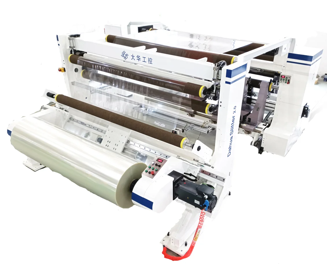 Dahua slitter 2.0 version 2800mm web width slitter for metallized CPP film individual station type slitting machine film slitter