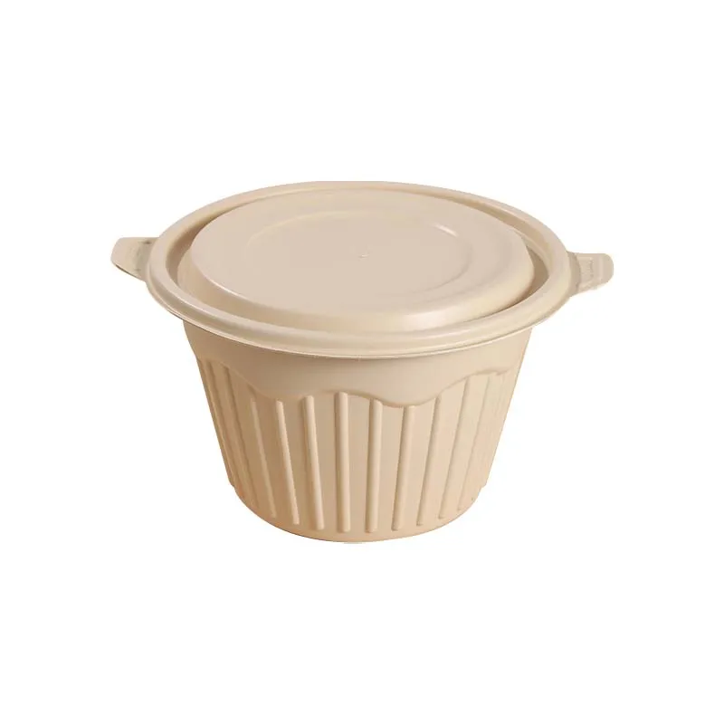 Wholesale Food Container Corn Starch Bowl Disposable Take Away Food Bowl 1250 ml Bento Soup Serving Bowls