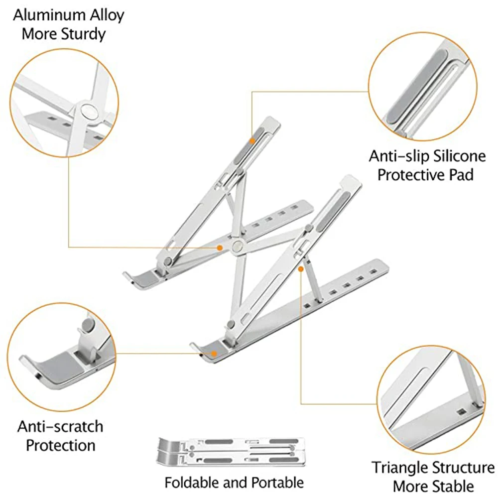 2022 Desktop Holder For Desk 11-17 Inch Laptop holder riser computer stand Adjustable height laptop stand cooling laptop