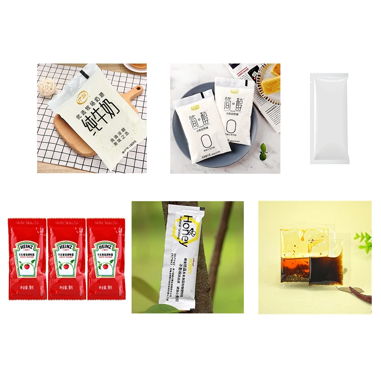 Automatic vertical high speed food liquid filling machine ketchup honey sachet sealing packing machine