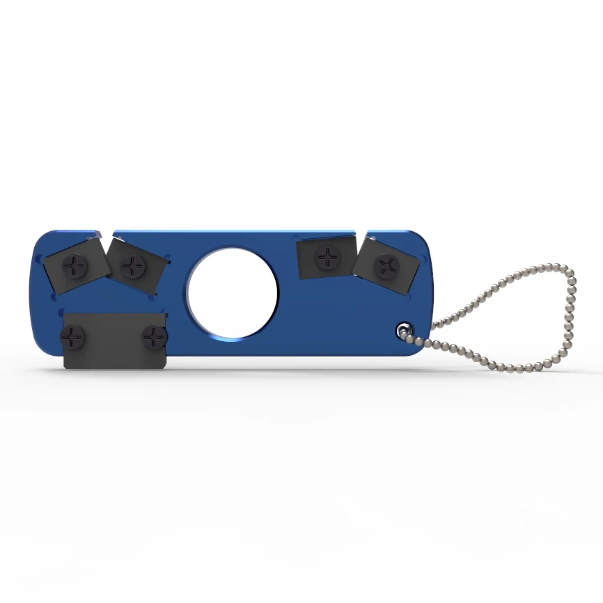 Pocket Knife Sharpener Hunting Sharpener 25° Tungsten Carbide and Ceramic with Coarse Sharpening  Fine Honing for Pocket Knives