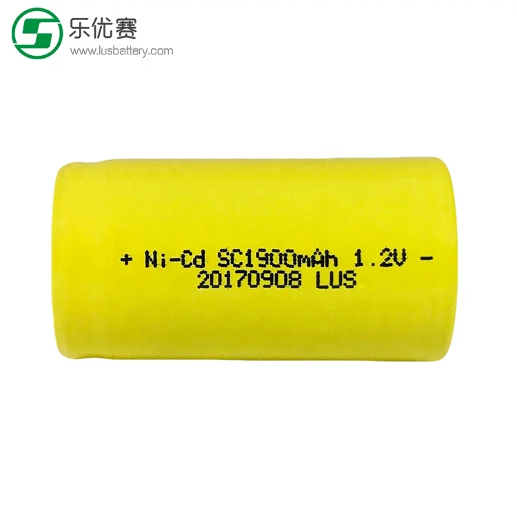 Ni-Cd battery size Sc 1900Mah Nickel Cadmium Rechargeable Battery 1.2v 1900mah