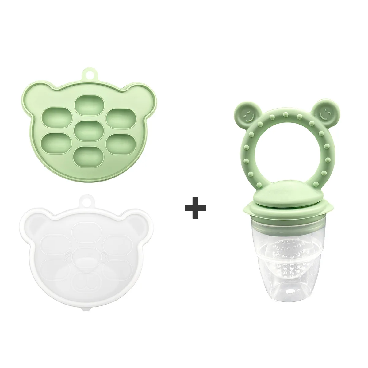 Food Grade Silicone Complementary Ice Grid Model Bites and Pacifier Bites Baby Bite